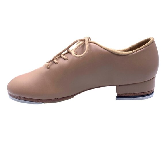 Unisex Caramel Oxford Tap Shoes 5.5 Dance Lace Up Terrie So Danca Vegan Leather - Picture 6 of 7